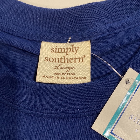 Simply Southern Large Easter Vibes Cotton Graphic Tee Shirt New D31 - Picture 5 of 13